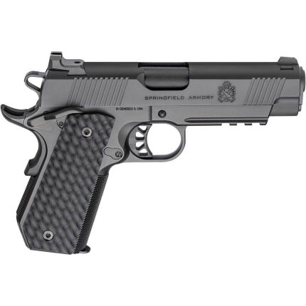 Springfield Armory 1911 TRP CC 45 Auto (ACP) 4.25in Black Cerakote Pistol - 7+1 Rounds - Handguns | Rare Breed Triggers FRT - 15