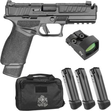 Springfield Armory Echelon Comp Gear Up Package 9mm Luger 4.5in Black Melonite Pistol - 20+1 Rounds - Handguns | Rare Breed Triggers FRT - 15