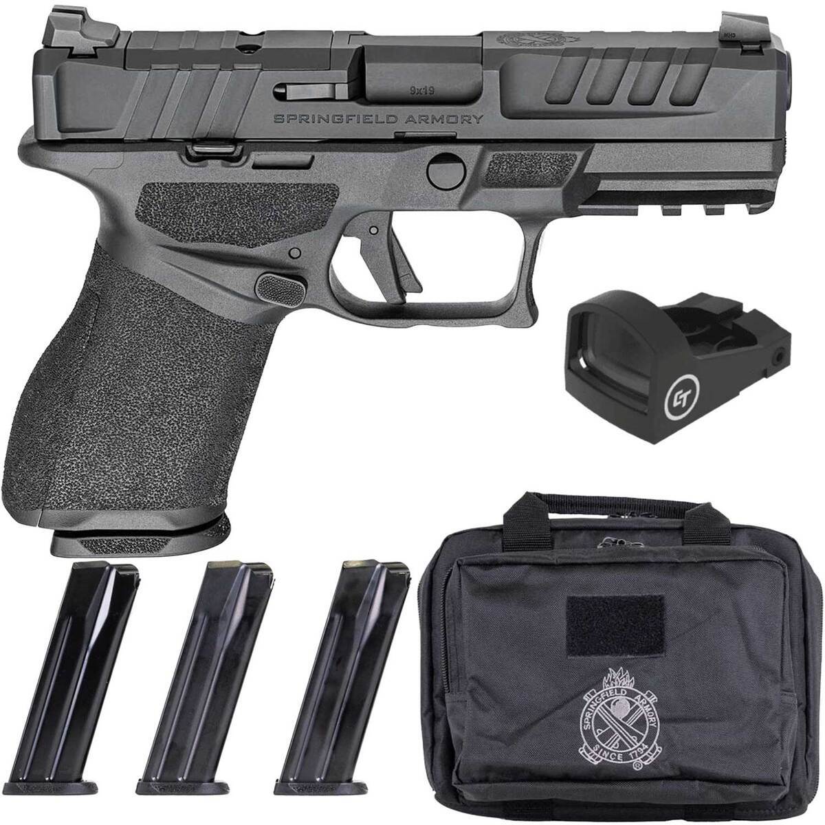 Springfield Armory Echelon Compact Gear Up Package 9mm Luger 4in Black Melonite Pistol - 15+1 Rounds