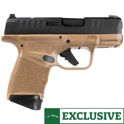 Springfield Armory Hellcat OSP 9mm Luger 3in Flat Dark Earth/Black Pistol - 13+1 Rounds - Handguns | Rare Breed Triggers FRT - 15