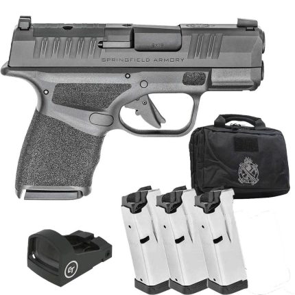 Springfield Armory Hellcat OSP Micro-Compact Gear Up Package 9mm Luger 3in Black Melonite Pistol - 10+1 Rounds - California Compliant - Handguns | Rare Breed Triggers FRT - 15