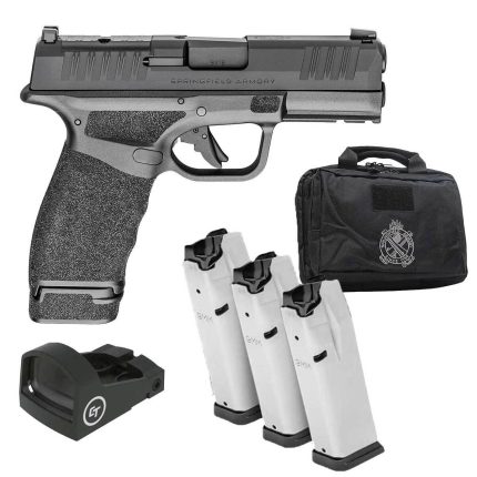 Springfield Armory Hellcat Pro OSP Gear Up Package 9mm Luger 3.7in Black Melonite Pistol - 17+1 Rounds - Handguns | Rare Breed Triggers FRT - 15