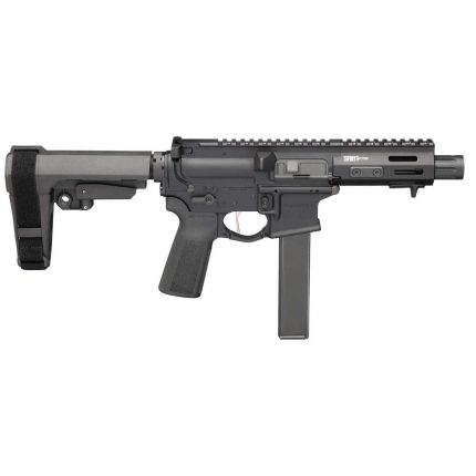 Springfield Armory Saint Victor with Brace 9mm Luger 5.5in Black Melonite Semi Automatic Modern Sporting Pistol - 32+1 Rounds - Handguns | Rare Breed Triggers FRT - 15