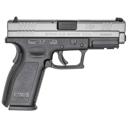 Springfield Armory XD 9mm Luger 4in Black/Stainless Pistol - 10+1 Rounds - Handguns | Rare Breed Triggers FRT - 15