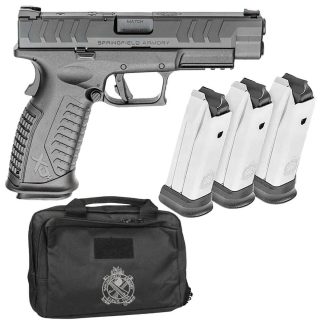 Springfield Armory XD-M Elite Gear Up Package 10mm Auto 4.5in Black Melonite Pistol - 16+1 Rounds