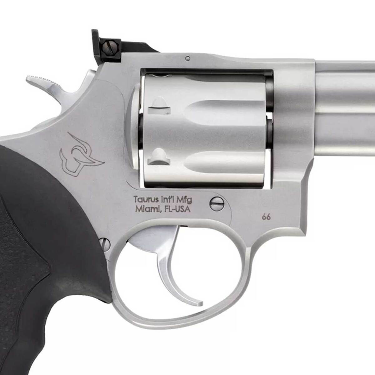 Taurus 66 Series 357 Magnum 4in Stainless Revolver - 7 Rounds - Image 3