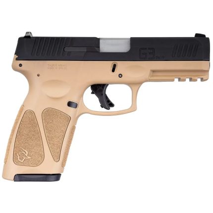 Taurus G3 9mm Luger 4in Matte Black/Tan Pistol - 15+1 Rounds - Handguns | Rare Breed Triggers FRT - 15