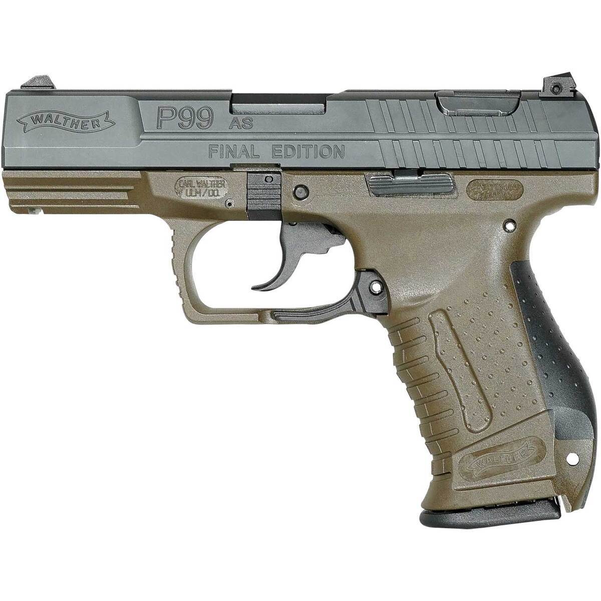 Walther P99 AS Final Edition Collector Set 9mm Luger 4in OD Green Pistol - 15+1 Rounds - Image 2