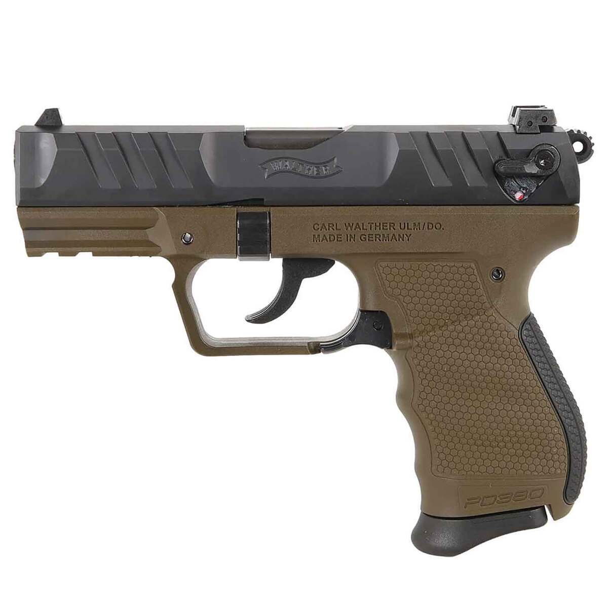 Walther PD380 380 Auto (ACP) 3.7in Military Green Pistol - 9+1 Rounds - Image 2