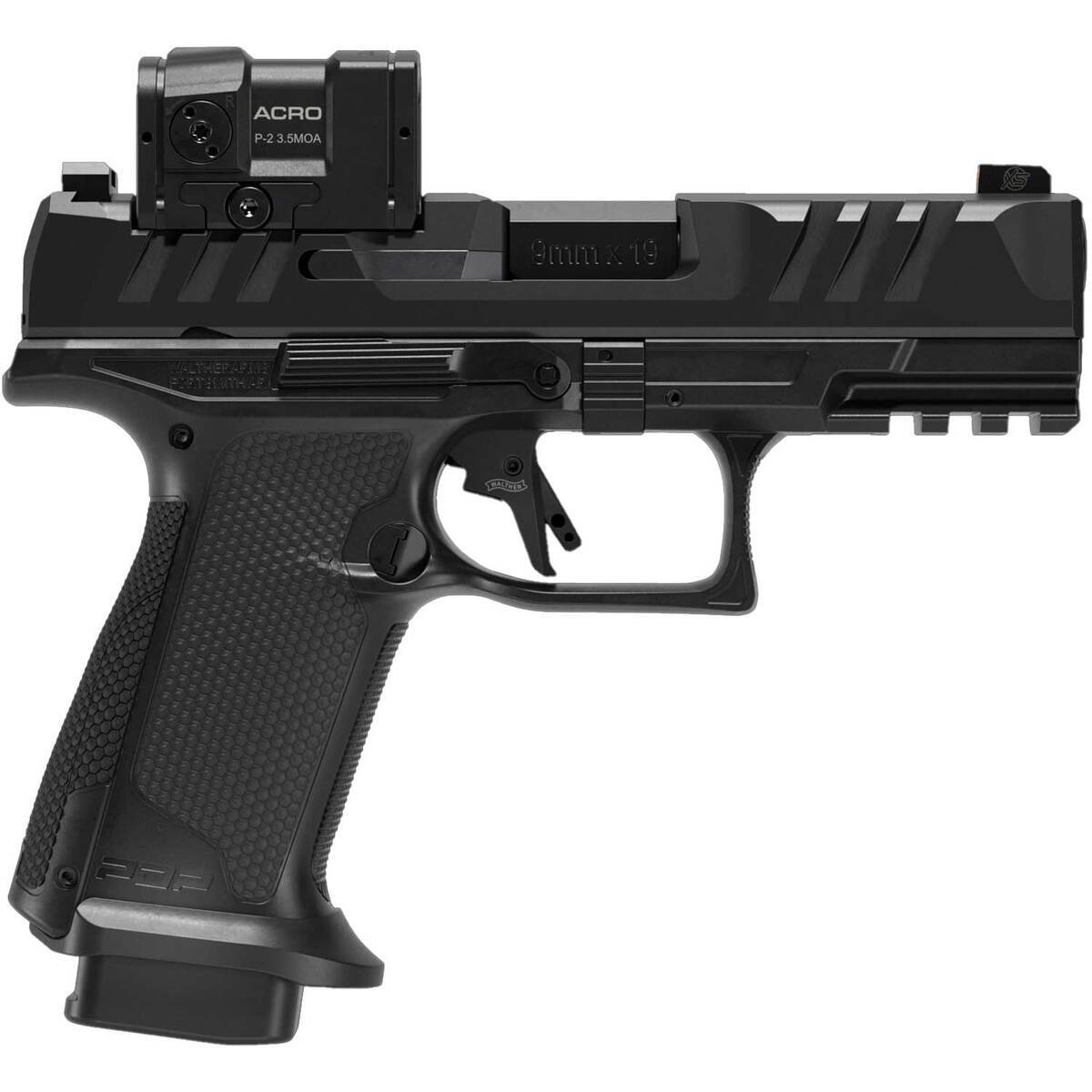 Walther PDP Pro-F w/ Aimpoint ACRO optic 9mm Luger 4in Black Pistol - 18+1 Rounds