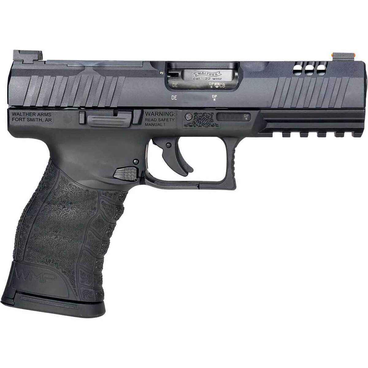 Walther WMP Optic Ready 22 WMR 4.5in Black Pistol - 15+1 Rounds