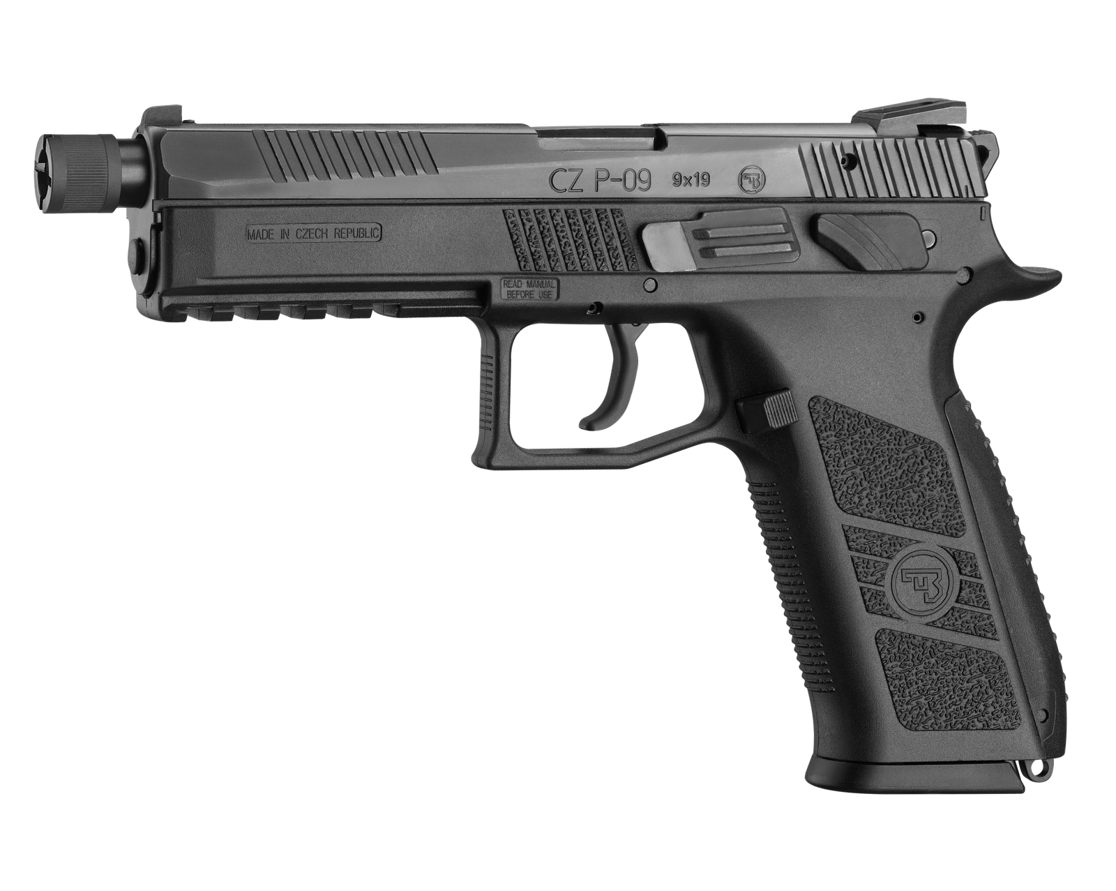 CZ P-09 Suppressor-Ready 9mm Pistol with Threaded Barrel