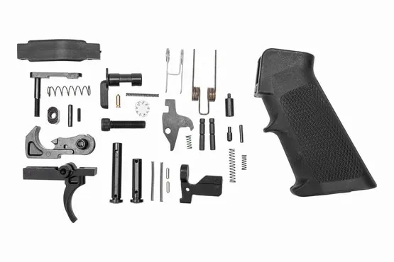 Andro Corp AR-10 Lower Parts Kit - Complete Assembly for .308/7.62x51mm Rifles