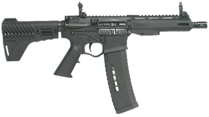 AR-15 Pistol 5.56x45mm / .223 Remington, 7.5-Inch Barrel, Black Finish, Pro 2A Blade Brace, M-Lok Handguard, Includes 60-Round Magazine - Handguns | Rare Breed Triggers FRT - 15