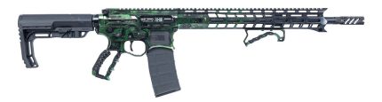 F1 Firearms BDRX-15 .223 Wylde Rifle with 16" Barrel, Green Galaxy Polish Anodized Finish, 30-Round Capacity - RIFLES | Rare Breed Triggers FRT - 15