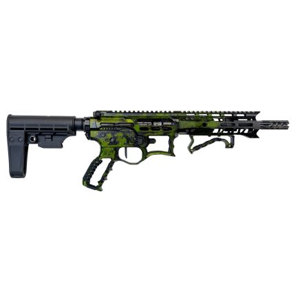 F1 BDRX-15 223 Wylde Pistol with 7.5" Barrel, Tippmann Brace, XS7M Handguard in Green Galaxy Finish - 30 Round Capacity - Handguns | Rare Breed Triggers FRT - 15