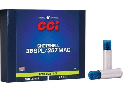 CCI Shotshell 38 Special Ammunition - 100 Grain Lead Shot, 200 Rounds for Glock and Compatible Firearms - Handguns | Rare Breed Triggers FRT - 15