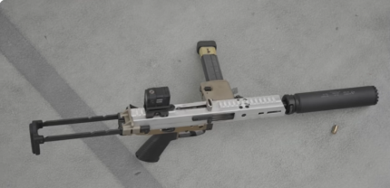 B&T KH9S Subgun - 9mm Semi-Auto Pistol with Folding Stock - Handguns | Rare Breed Triggers FRT - 15