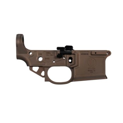 Primary Weapons MK1 MOD 2-M Stripped Lower Receiver - Kodiak Brown BLEM with Proprietary Ambi Parts - Accessories | Rare Breed Triggers FRT - 15