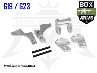 80% Arms Complete Rail Set for Polymer80 Compact G19/G23 - RK-C Compatible Rail Kit