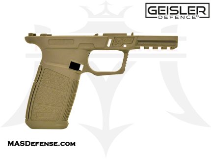 Geisler Defence 80% 19X V2 Pistol Frame Kit with Rails and Jig - Flat Dark Earth - Handguns | Rare Breed Triggers FRT - 15