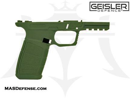 Geisler Defence 80% 19X V2 Pistol Frame Kit with Rails and Jig - OD Green - Handguns | Rare Breed Triggers FRT - 15