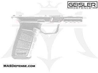 Geisler Defence 80% 19X V2 Pistol Frame Kit with Rails and Jig - White Polymer