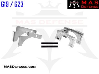 MAS DEFENSE Frame Rail Kit for PF-Series Polymer80 Compact G19/G23 - Enhanced Compatibility & Durability