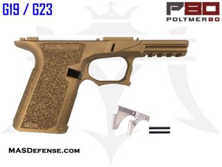 Polymer80 BKC76 76% Bridge Frame Kit - G19/G23 Compatible - Cerakote Burnt Bronze Finish