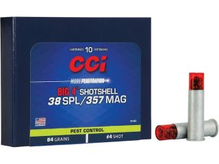 CCI Big 4 Shotshell 38 Special Ammo 84 Grain Lead Shot 200 rounds for sale