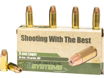 Shop IMI 9mm Luger Ammo 115 Grain Jacketed Hollow Point - Products | Rare Breed Triggers FRT - 15