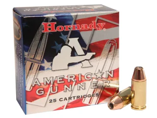 Hornady American Gunner 9mm Luger +P Ammo 124 Grain Hornady XTP Jacketed Hollow Point 500 rounds for sale
