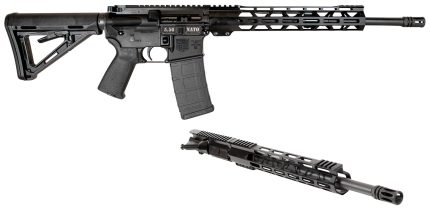 Diamondback DB1721K001 DB15 Combo 5.56x45mm NATO & 300 Blackout 16″ 30+1, Black, Carbon Rec, 12″ M-LOK Handguard, Magpul Carbine Stock & Grip, Includes 2 Uppers