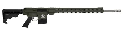 Great Lakes Firearms GL10243SSODG GLFA  243 Win 5+1 24″ Stainless Threaded Barrel, OD Green Cerakote Picatinny Rail Aluminum Receiver, Adjustable Black Synthetic Stock, Mil-spec Polymer Grip
