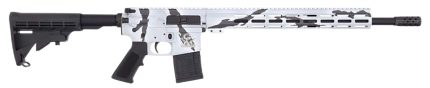 Great Lakes Firearms GL15223PSNO AR-15  223 Wylde 30+1 16″ Black Nitride Threaded Barrel, Pursuit Snow Cerakote Aluminum Receiver w/Picatinny Rail, M-LOK Handguard, Black Polymer Stock, Mil-Spec Grip