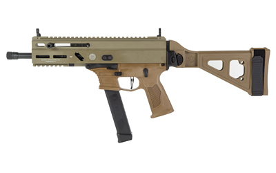 Grand Power Stribog SP9A3G 9mm 8″ Threaded Pistol FDE