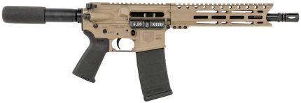 Diamondback DB15 AR Pistol, 5.56 NATO, 10″ Barrel, FDE