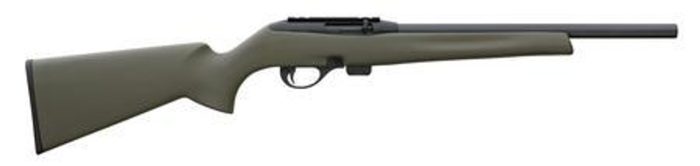 Remington Model 597 22 LR 16.5" Heavy Barrel With 5-R Rifling Blue Finish Olive Drab Green Synthetic Stock