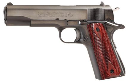 Colt 1911 Series 70 Govt 45 ACP 5" Barrel Double Diamond Rosewood Grip 7rd Mag