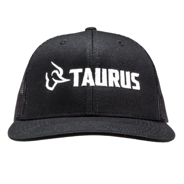 Taurus Logo Black Low Profile Trucker Hat