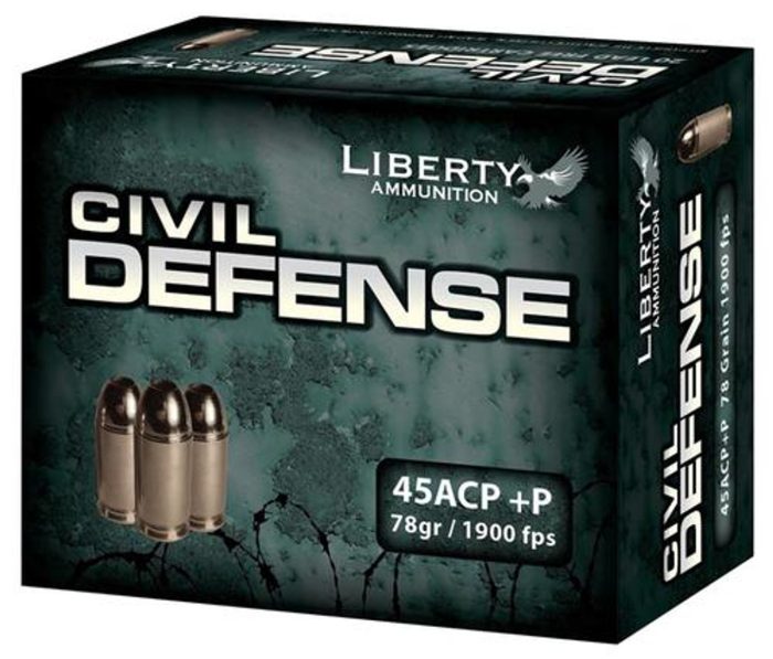 Liberty Ammo Civil Defense 45 ACP+P