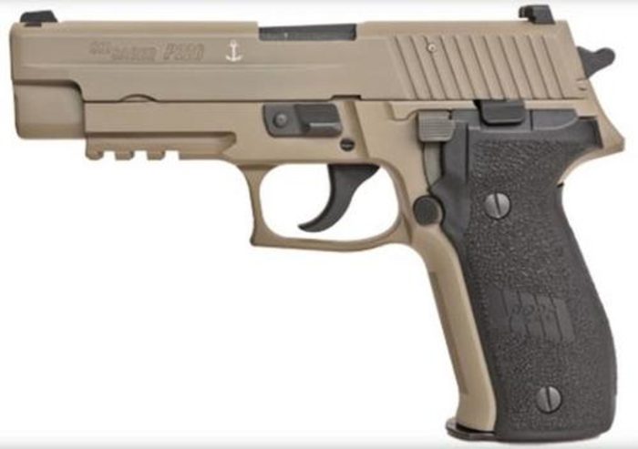 Sig P226 MK-25 Desert 9mm 4.4" Barrel Siglite Night Sights Flat Dark Earth Black Grips 15rd Mag