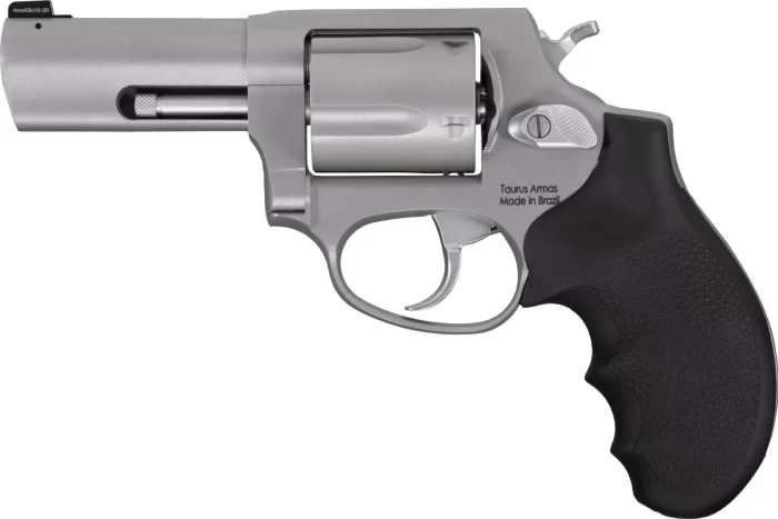 357 Mag / 38 Spl +P Matte Stainless Steel 3.00 in. Hogue Rubber Grip