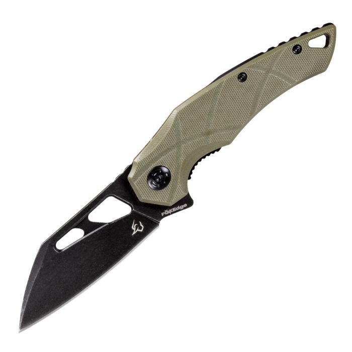 Fox Edge Atrax Folding Knife Green G-10 Handle