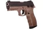 Matte Black / Brown 9mm Luger Full Size 17 Rds.