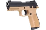 Matte Black / Tan 9mm Luger Full Size 17 Rds.