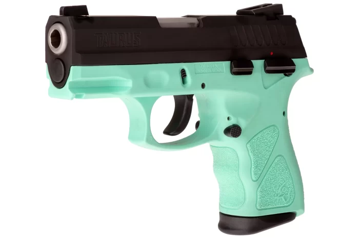 Matte Black / Cyan 9mm Luger Compact 17 Rds.