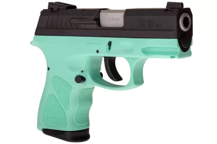 Matte Black / Cyan 9mm Luger Compact 17 Rds.