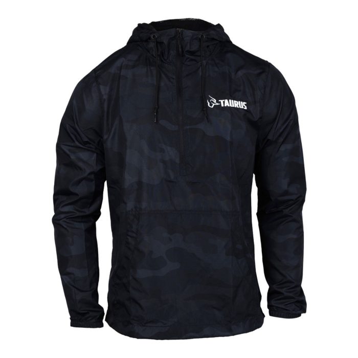 Taurus Black Camo Pullover Windbreaker