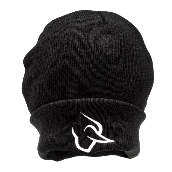 Taurus Bull Logo Black Cuff Knit Beanie